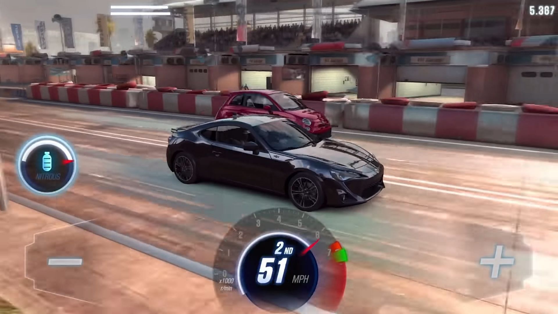 CSR 2 gameplay in mobile (Image via Zynga)